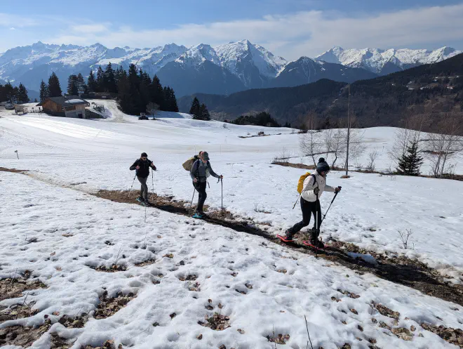 The start of the climb